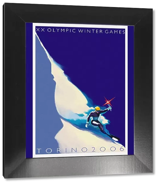 Official poster for the XX Olympic Winter Games 2006 in Turin. Artist: Riboli, Stefano