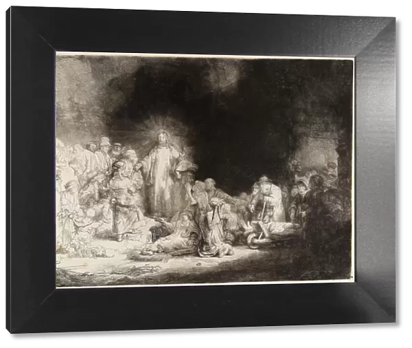 Christ healing the sick (The Hundred Guilder Print). Artist: Rembrandt van Rhijn (1606-1669)