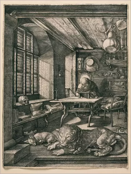 Saint Jerome in his Cell. Artist: Durer, Albrecht (1471-1528)