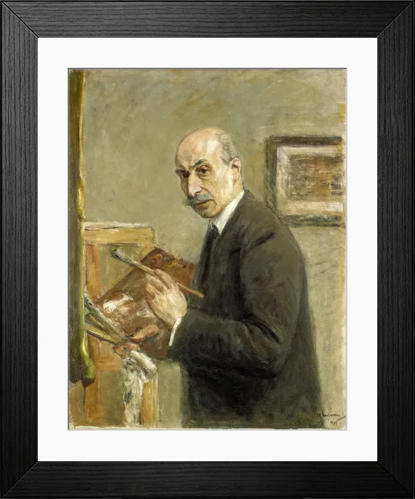 Framed Print : Self-Portrait. Artist: Liebermann, Max (1847-1935)