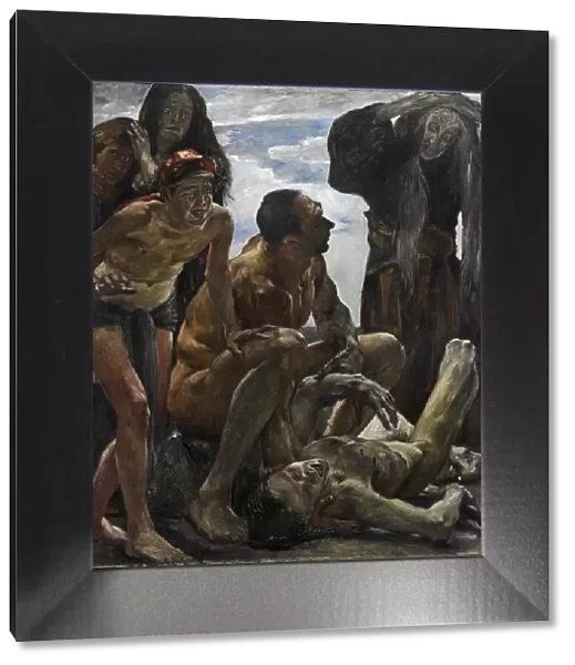 The mourning. Artist: Corinth, Lovis (1858-1925)