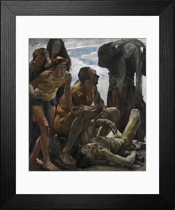 Framed Print : The mourning. Artist: Corinth, Lovis (1858-1925) Framed Print : The mourning. Artist: Corinth, Lovis (1858-1925)
