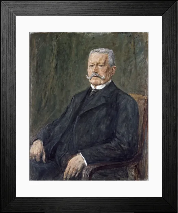 Framed Print : Portrait of Paul von Hindenburg. Artist: Liebermann, Max (1847-1935) Framed Print : Portrait of Paul von Hindenburg. Artist: Liebermann, Max (1847-1935)