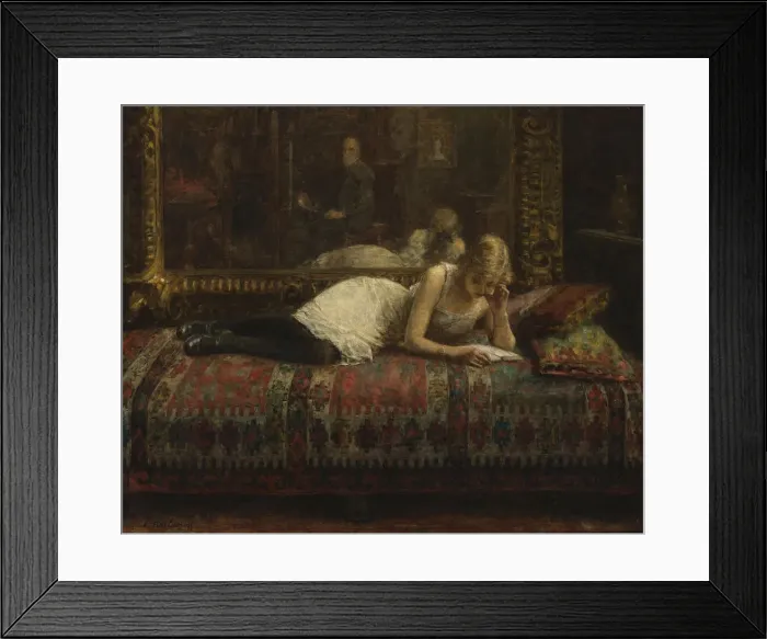 Framed Print : The Artist and His Model. Artist: Harlamov (Harlamoff), Alexei Alexeyevich (1840-1922) Framed Print : The Artist and His Model. Artist: Harlamov (Harlamoff), Alexei Alexeyevich (1840-1922)