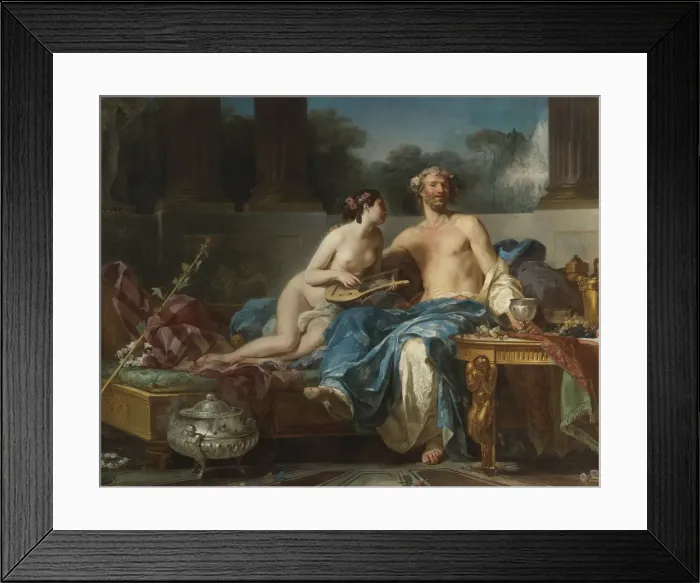 Framed Print : The Pleasures Of Anacreon. Artist: Restout, Jean-Bernard (1732-1797) Framed Print : The Pleasures Of Anacreon. Artist: Restout, Jean-Bernard (1732-1797)