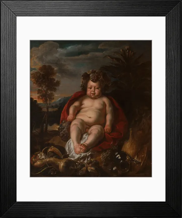 Framed Print : Bacchus as a child. Artist: Jordaens, Jacob (1593-1678) Framed Print : Bacchus as a child. Artist: Jordaens, Jacob (1593-1678)