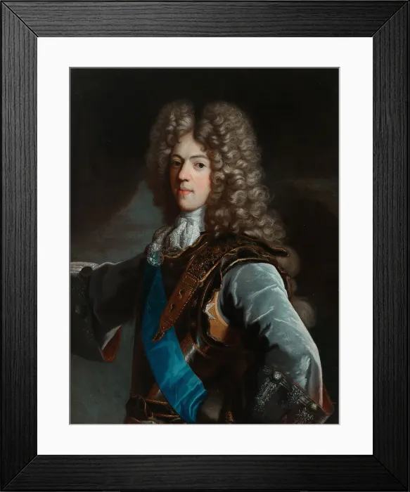 Framed Print : Portrait of Konstanty Wladyslaw Sobieski (1680-1726). Artist: Rigaud, Hyacinthe Francois Honore, Circle of Framed Print : Portrait of Konstanty Wladyslaw Sobieski (1680-1726). Artist: Rigaud, Hyacinthe Francois Honore, Circle of
