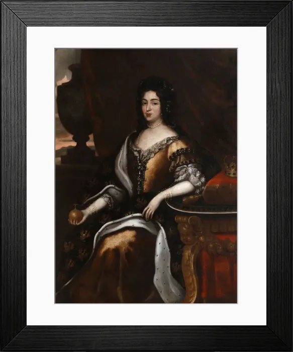 Framed Print : Portrait of Queen Marie Casimire. Artist: Tricius, Jan (ca 1620-ca 1692) Framed Print : Portrait of Queen Marie Casimire. Artist: Tricius, Jan (ca 1620-ca 1692)