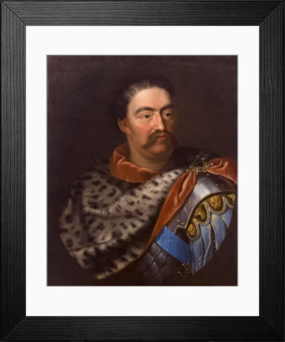 Framed Print : Portrait of John III Sobieski (1629-1696), King of Poland and Grand Duke of Lithuania. Artist: Tricius, Jan (ca 1620-ca 1692) Framed Print : Portrait of John III Sobieski (1629-1696), King of Poland and Grand Duke of Lithuania. Artist: Tricius, Jan (ca 1620-ca 1692)