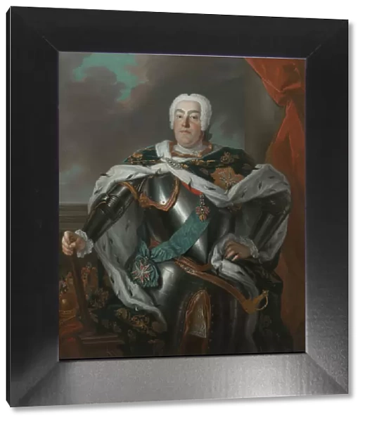 Portrait of Augustus III of Poland. Artist: Silvestre, Louis de (1675-1760)