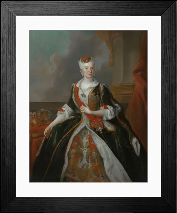 Framed Print : Portrait of Maria Josepha of Austria (1699-1757). Artist: Silvestre, Louis de (1675-1760) Framed Print : Portrait of Maria Josepha of Austria (1699-1757). Artist: Silvestre, Louis de (1675-1760)