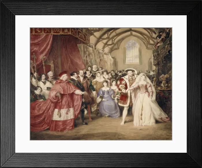 Framed Print : The Banquet of Henry VIII in York Place. Artist: Stephanoff, James (1789-1874) Framed Print : The Banquet of Henry VIII in York Place. Artist: Stephanoff, James (1789-1874)