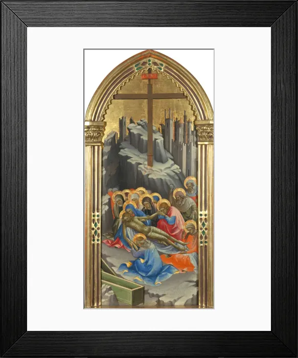 Framed Print : The Lamentation over Christ. Artist: Lorenzo Monaco (ca. 1370-1425)