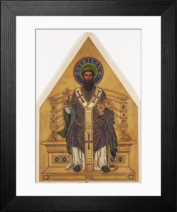 Framed Print : Saint Cyril. Artist: Sequens, Frantisek (1836-1896) Framed Print : Saint Cyril. Artist: Sequens, Frantisek (1836-1896)