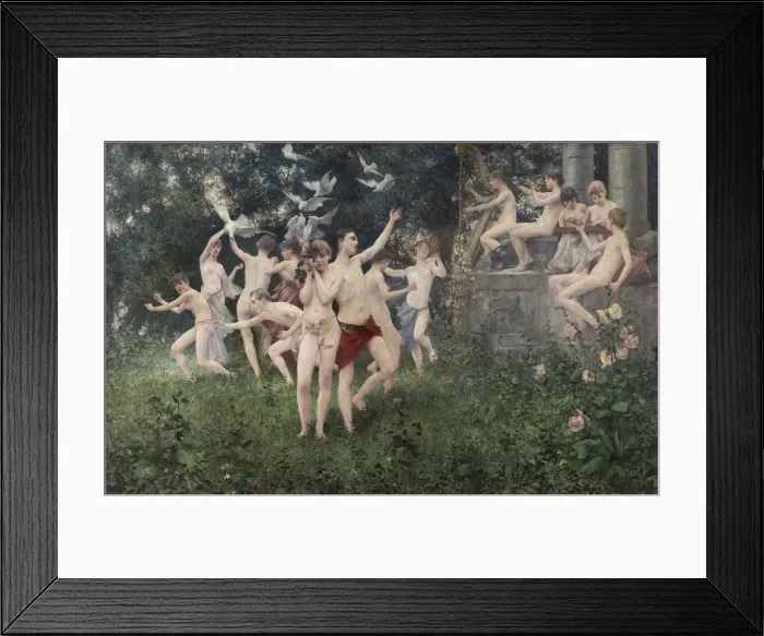 Framed Print : Festival of Spring (Allegoric Scene). Artist: Masek, Karel Vitezslav (1865-1927) Framed Print : Festival of Spring (Allegoric Scene). Artist: Masek, Karel Vitezslav (1865-1927)