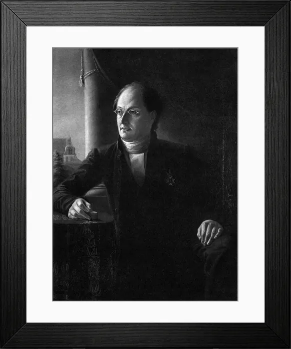 Framed Print : Portrait of the Poet Johan Ludvig Runeberg (1804-1877). Artist: Anonymous Framed Print : Portrait of the Poet Johan Ludvig Runeberg (1804-1877). Artist: Anonymous