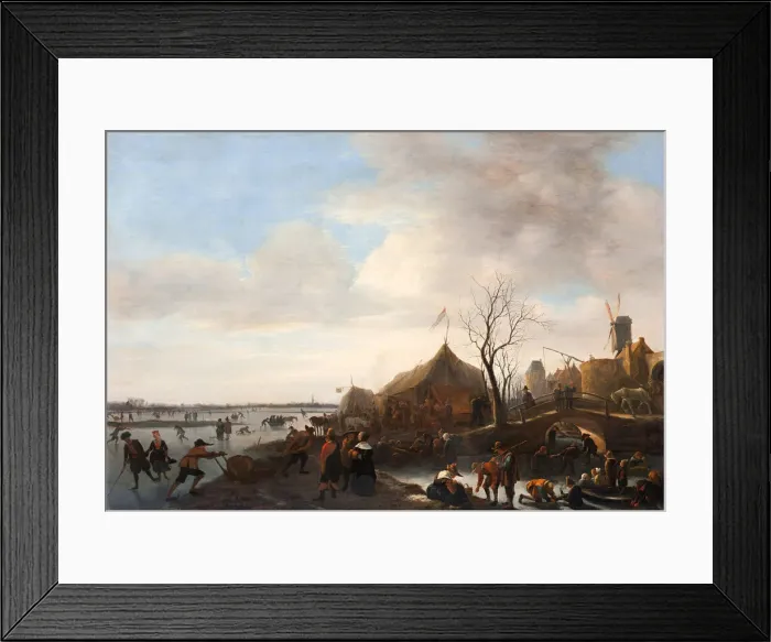 Framed Print : Winter scene. Artist: Steen, Jan Havicksz (1626-1679) Framed Print : Winter scene. Artist: Steen, Jan Havicksz (1626-1679)