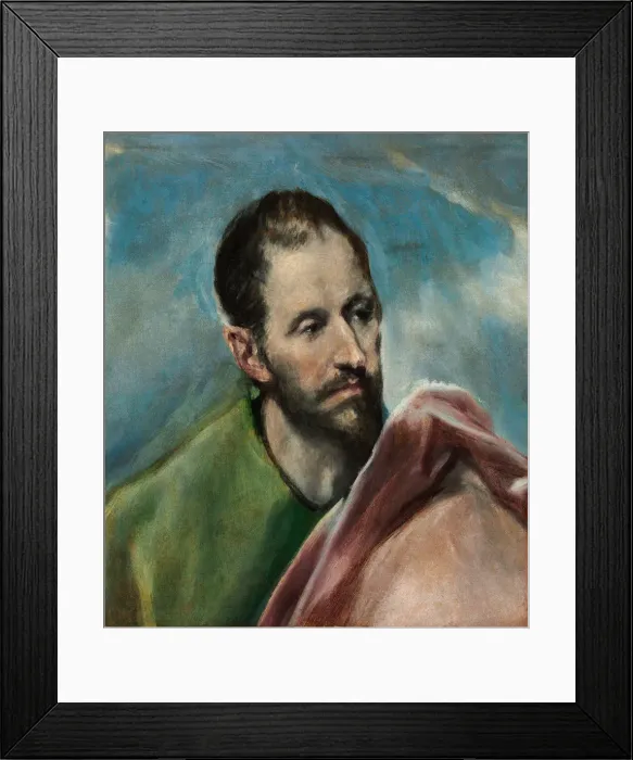 Framed Print : Saint James the Younger. Artist: El Greco, Dominico (1541-1614) Framed Print : Saint James the Younger. Artist: El Greco, Dominico (1541-1614)
