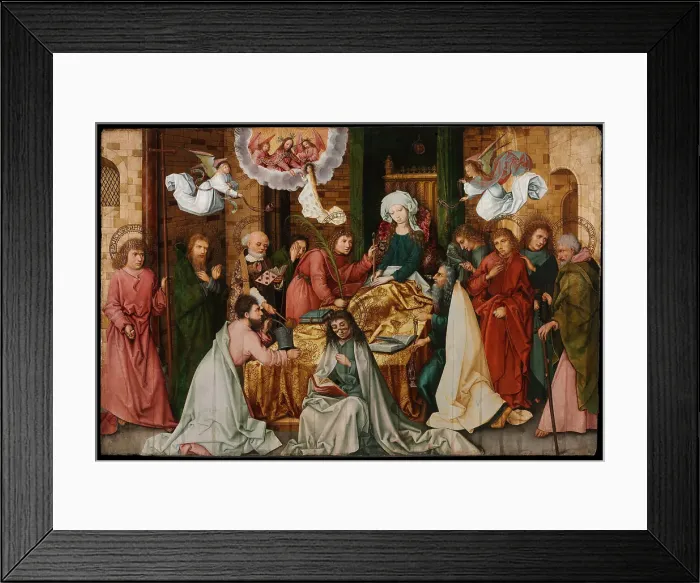 Framed Print : The Dormition of the Virgin. Artist: Holbein, Hans, the Elder (1465-1524) Framed Print : The Dormition of the Virgin. Artist: Holbein, Hans, the Elder (1465-1524)