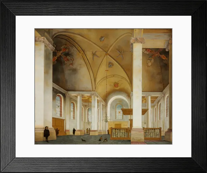 Framed Print : The Nieuwe Kerk in Haarlem. Artist: Saenredam, Pieter (1597-1665) Framed Print : The Nieuwe Kerk in Haarlem. Artist: Saenredam, Pieter (1597-1665)
