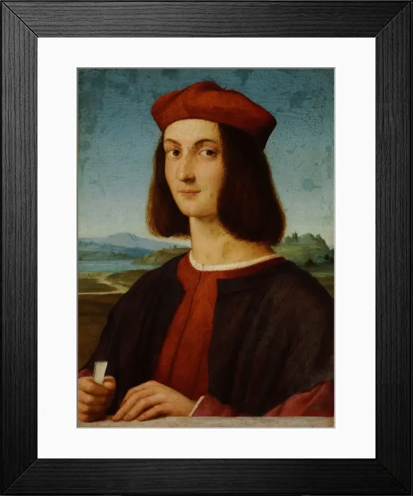 Framed Print : Portrait of Pietro Bembo. Artist: Raphael (1483-1520) Framed Print : Portrait of Pietro Bembo. Artist: Raphael (1483-1520)
