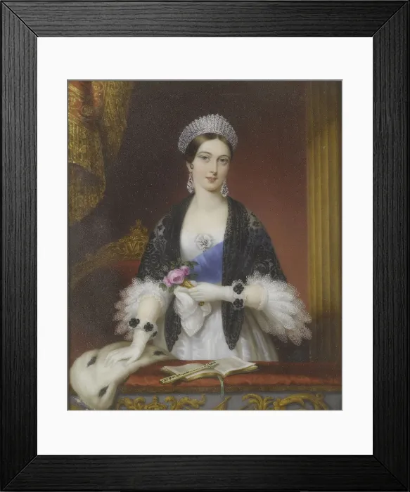 Framed Print : Queen Victoria in the Royal Box at the Drury Lane Theatre in November 1837. Artist: Lienard, Sophie (active 1840-1845) Framed Print : Queen Victoria in the Royal Box at the Drury Lane Theatre in November 1837. Artist: Lienard, Sophie (active 1840-1845)