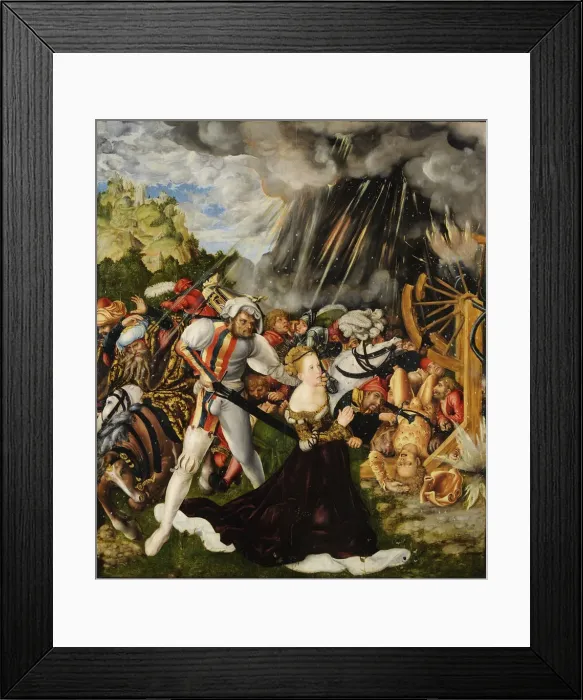 Framed Print : The Martyrdom of Saint Catherine. Artist: Cranach, Lucas, the Elder (1472-1553) Framed Print : The Martyrdom of Saint Catherine. Artist: Cranach, Lucas, the Elder (1472-1553)