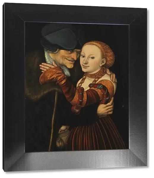 The Unequal Couple. Artist: Cranach, Lucas, the Elder (1472-1553)