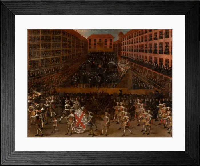 Framed Print : Auto-da-fe. Artist: Anonymous Framed Print : Auto-da-fe. Artist: Anonymous