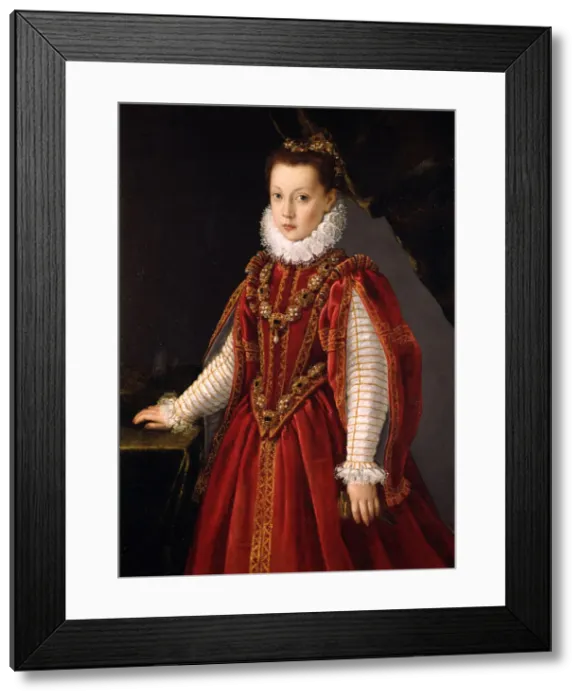 Framed Print : Portrait of a Young Lady. Artist: Anguissola, Sofonisba (ca. 1532-1625) Framed Print : Portrait of a Young Lady. Artist: Anguissola, Sofonisba (ca. 1532-1625)