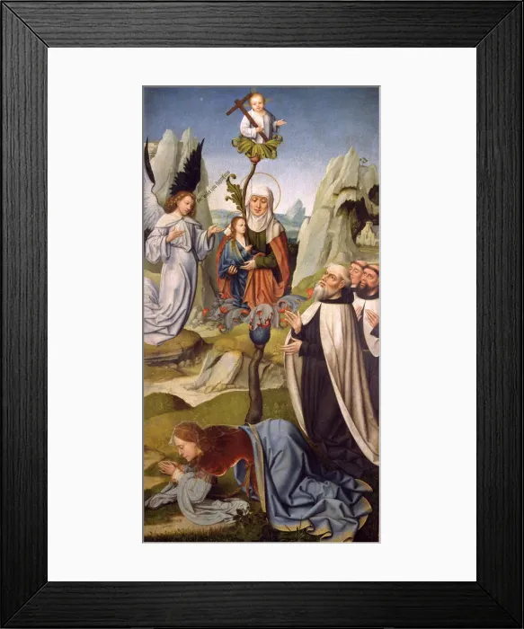 Framed Print : The Blessed Virgin Mary of Mount Carmel. Artist: Anonymous Framed Print : The Blessed Virgin Mary of Mount Carmel. Artist: Anonymous