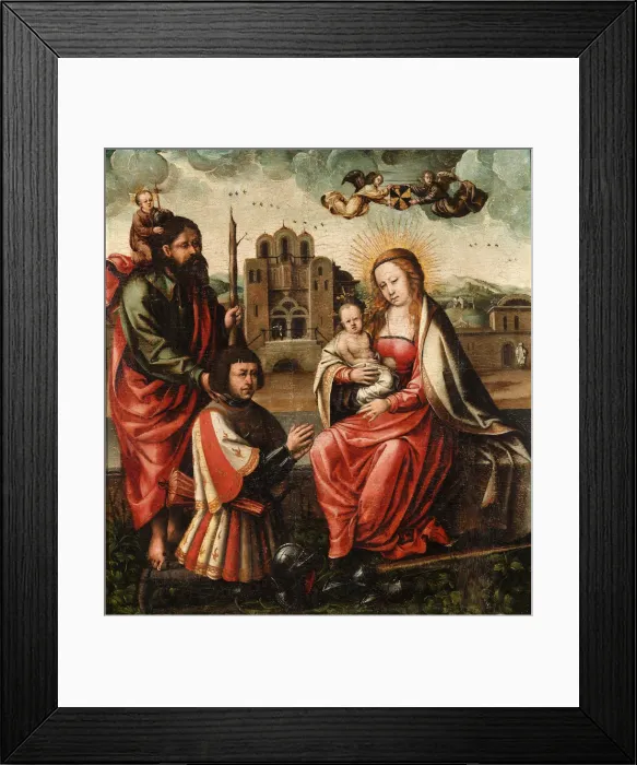 Framed Print : The Virgin of Cristobal Colon. Artist: Anonymous Framed Print : The Virgin of Cristobal Colon. Artist: Anonymous