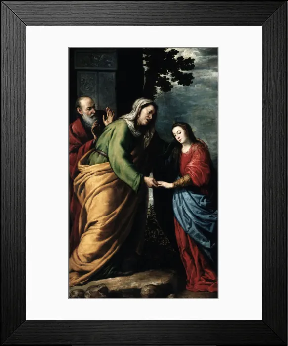Framed Print : The Visitation. Artist: Pereda y Salgado, Antonio, de (1611-1678) Framed Print : The Visitation. Artist: Pereda y Salgado, Antonio, de (1611-1678)