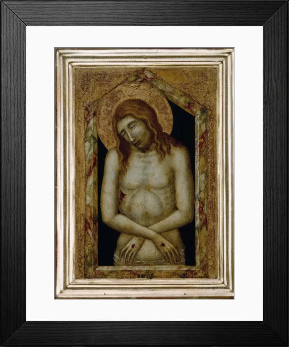 Framed Print : Christ as the Suffering Redeemer. Artist: Lorenzetti, Pietro (ca 1300-ca 1348) Framed Print : Christ as the Suffering Redeemer. Artist: Lorenzetti, Pietro (ca 1300-ca 1348)