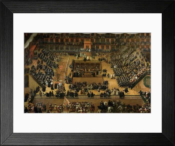 Framed Print : Auto-da-fe on Plaza Mayor. Artist: Rizi, Francisco (1614-1685) Framed Print : Auto-da-fe on Plaza Mayor. Artist: Rizi, Francisco (1614-1685)