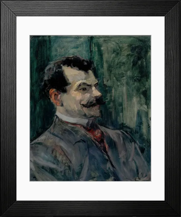 Framed Print : Portrait of Andre Rivoire (1872-1930). Artist: Toulouse-Lautrec, Henri, de (1864-1901) Framed Print : Portrait of Andre Rivoire (1872-1930). Artist: Toulouse-Lautrec, Henri, de (1864-1901)