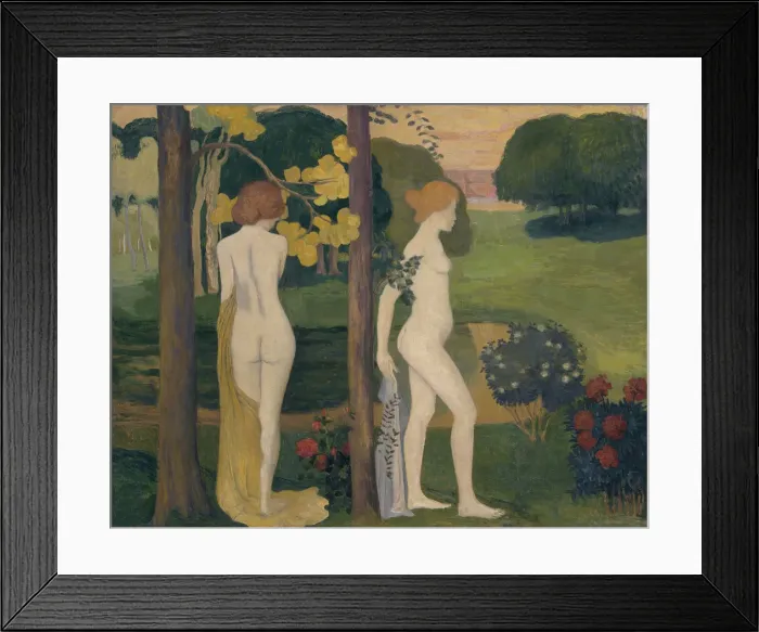 Framed Print : Two nude in a landscape. Artist: Maillol, Aristide (1861-1944) Framed Print : Two nude in a landscape. Artist: Maillol, Aristide (1861-1944)