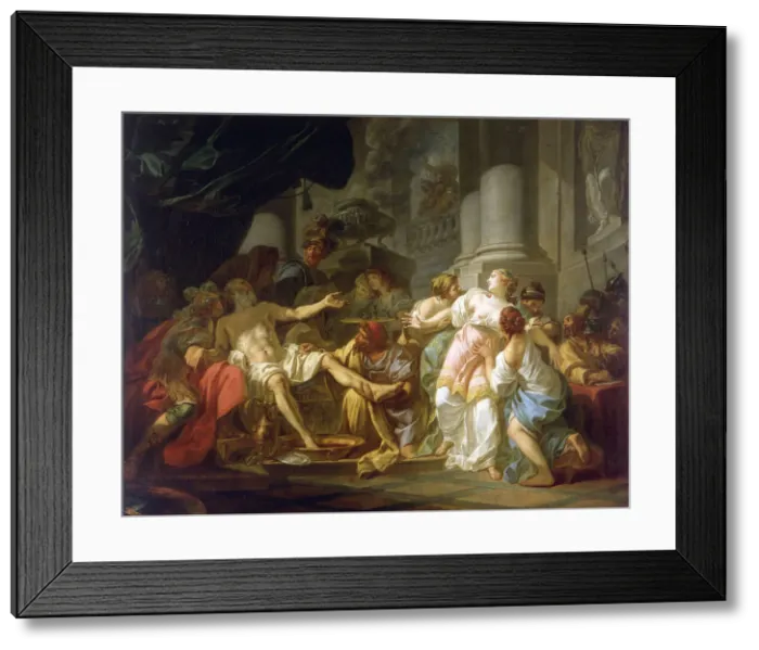 Framed Print : The death of Seneca. Artist: David, Jacques Louis (1748-1825) Framed Print : The death of Seneca. Artist: David, Jacques Louis (1748-1825)