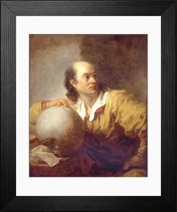 Framed Print : Portrait of Jerome Lalande (1732-1807). Artist: Fragonard, Jean Honore (1732-1806) Framed Print : Portrait of Jerome Lalande (1732-1807). Artist: Fragonard, Jean Honore (1732-1806)