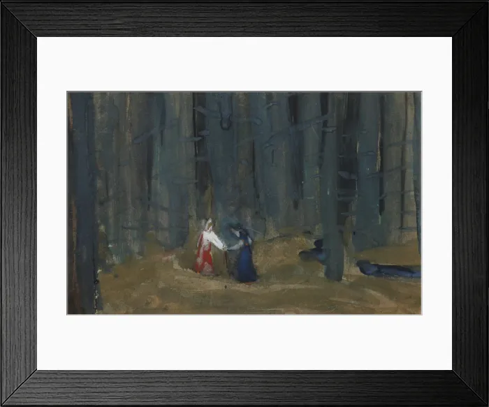 Framed Print : Illustration to The Tale of the Dead Princess and the Seven Knights. Artist: Malyutin, Sergei Vasilyevich (1859-1937) Framed Print : Illustration to The Tale of the Dead Princess and the Seven Knights. Artist: Malyutin, Sergei Vasilyevich (1859-1937)