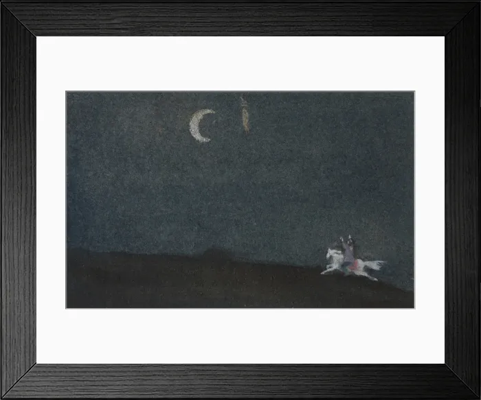 Framed Print : Illustration to The Tale of the Dead Princess and the Seven Knights. Artist: Malyutin, Sergei Vasilyevich (1859-1937) Framed Print : Illustration to The Tale of the Dead Princess and the Seven Knights. Artist: Malyutin, Sergei Vasilyevich (1859-1937)