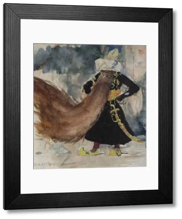 Framed Print : Chernomor. Costume design for the opera Ruslan and Lyudmila by M. Glinka. Artist: Serov, Valentin Alexandrovich (1865-1911) Framed Print : Chernomor. Costume design for the opera Ruslan and Lyudmila by M. Glinka. Artist: Serov, Valentin Alexandrovich (1865-1911)