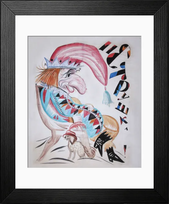 Framed Print : Petrushka. Artist: Chekhonin, Sergei Vasilievich (1878-1936) Framed Print : Petrushka. Artist: Chekhonin, Sergei Vasilievich (1878-1936)