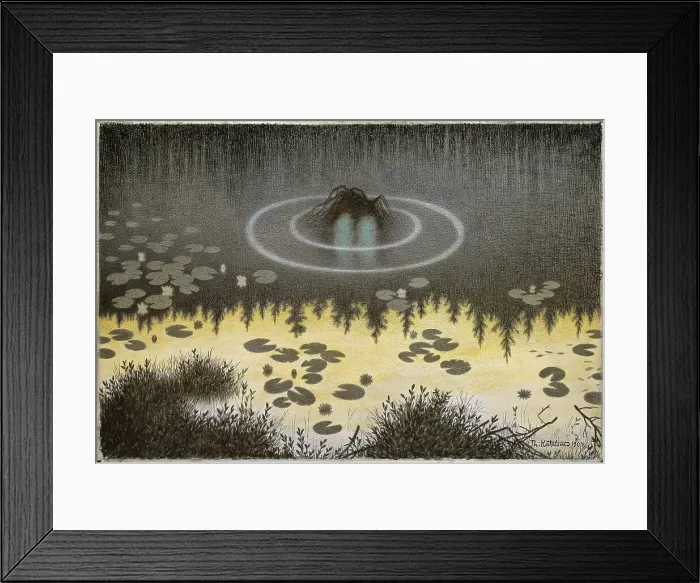 Framed Print : Nokken. Artist: Kittelsen, Theodor (1857-1914) Framed Print : Nokken. Artist: Kittelsen, Theodor (1857-1914)