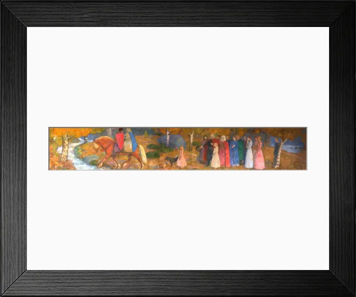 Framed Print : Little Kjersti and Elvenking. Artist: Werenskiold, Erik Theodor (1855-1938) Framed Print : Little Kjersti and Elvenking. Artist: Werenskiold, Erik Theodor (1855-1938)