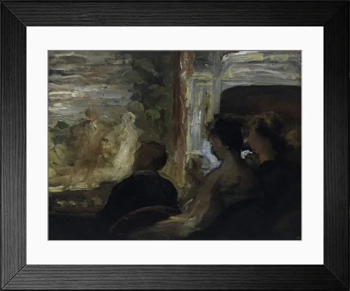 Framed Print : The Theatre Box. Artist: Daumier, Honore (1808-1879) Framed Print : The Theatre Box. Artist: Daumier, Honore (1808-1879)