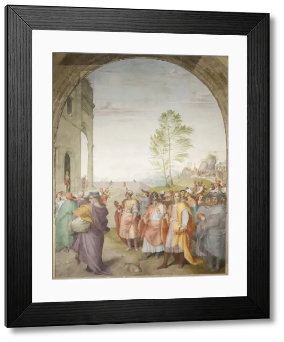 Framed Print : The Journey of the Magi. Artist: Andrea del Sarto (1486-1531) Framed Print : The Journey of the Magi. Artist: Andrea del Sarto (1486-1531)