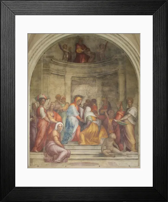 Framed Print : The Visitation. Artist: Pontormo (1494-1557) Framed Print : The Visitation. Artist: Pontormo (1494-1557)