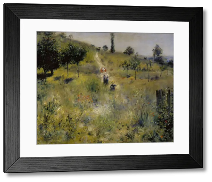 Framed Print : Path Leading through Tall Grass. Artist: Renoir, Pierre Auguste (1841-1919) Framed Print : Path Leading through Tall Grass. Artist: Renoir, Pierre Auguste (1841-1919)
