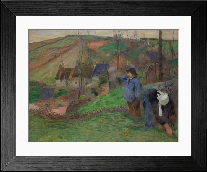Framed Print : Landscape in Brittany. Artist: Gauguin, Paul Eugene Henri (1848-1903) Framed Print : Landscape in Brittany. Artist: Gauguin, Paul Eugene Henri (1848-1903)